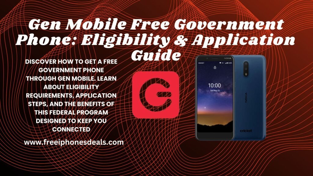 gen mobile free government phone