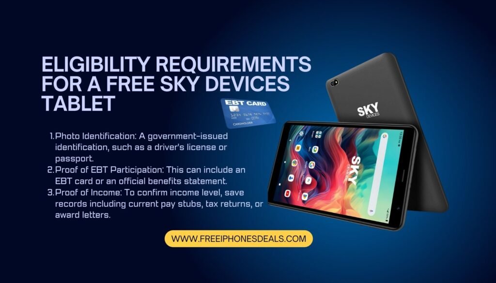 free sky tablet with ebt